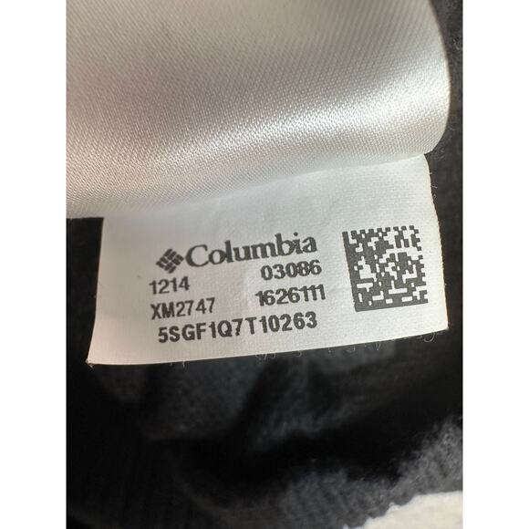 Columbia Sweater Mens S Black 1/4 Zip Pullover Knitted Wool Blend Regular Fit - Picture 6 of 10